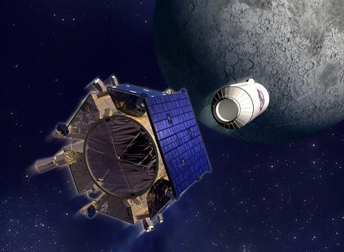 美国月球观测探测器与感知卫星发生故障2