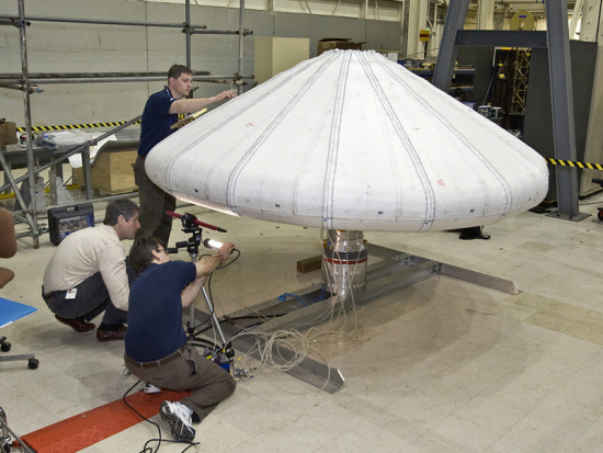 可充气式航天器隔热罩被成功测试2