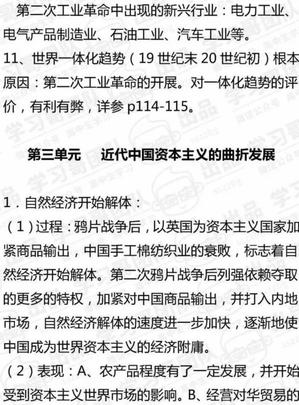 高中历史必修二知识点全汇总22