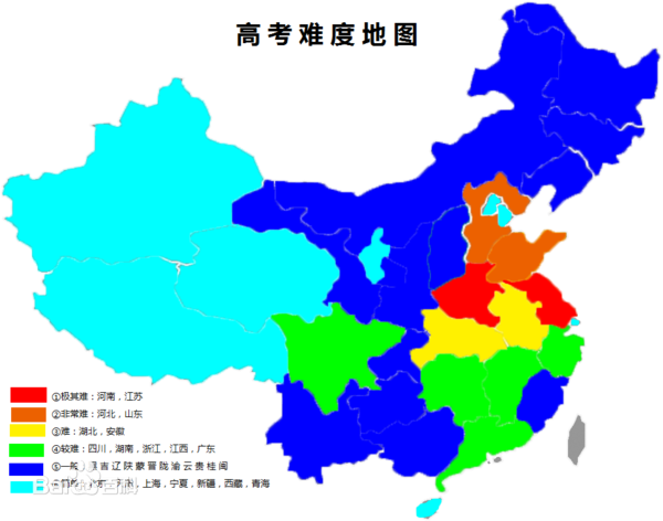 各省高考难度看一本率？985/211录取率才真实！1