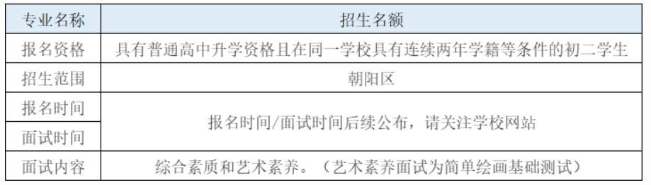 2020北京市部分学校1+3项目中考招生简章1