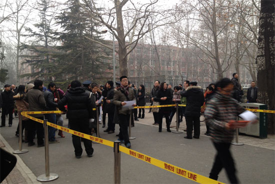 北京语言大学2014年自主选拔考试现场（图）2